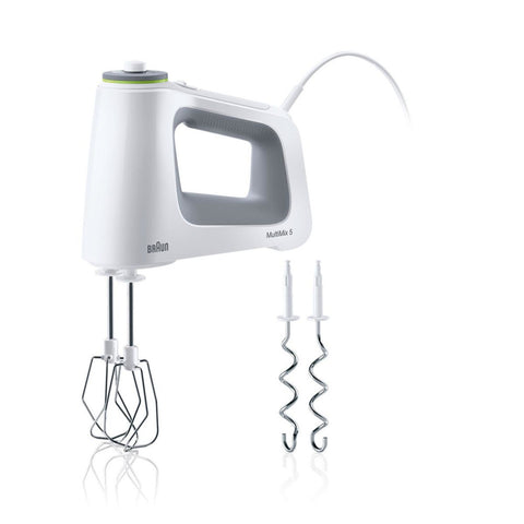 BRAUN Handmixer MultiMix 5 HM 5100 WH - 750 Watt, 9 Geschwindigkeiten, Turbo-Funktion