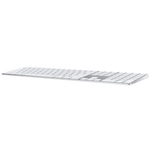 Apple Magic Keyboard mit Nummernblock (2017) silber - Schlankes Design, wiederaufladbar, erweiterte Tastenfunktionen