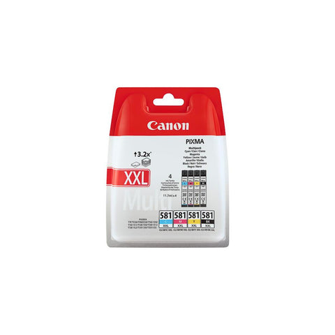 Canon CLI-581CMYK XXL MultiPack - Original Tintenpatronen für Canon Drucker