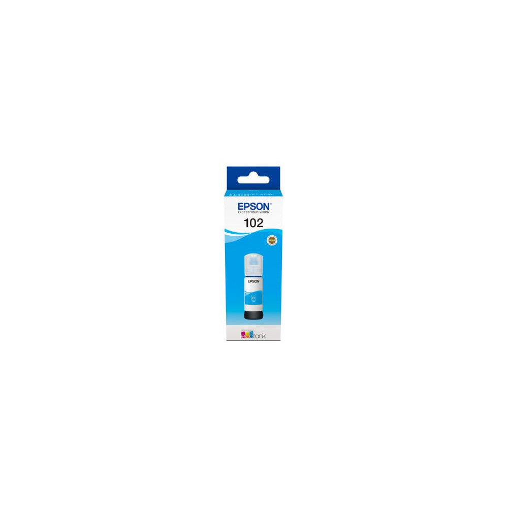 Epson Tintenflasche C13T03R240 EcoTank cyan (102) - Hochwertige Original-Tintenpatrone