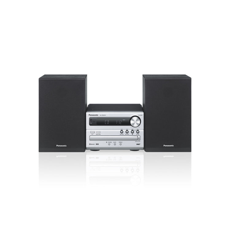 Panasonic Micro HiFi System SC-PM254EG-S silber - Kompaktes 20 Watt Digitalradio mit Bluetooth